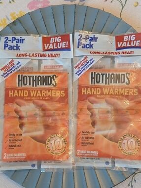 Orange Hand Warmers - 2 Pair Pack